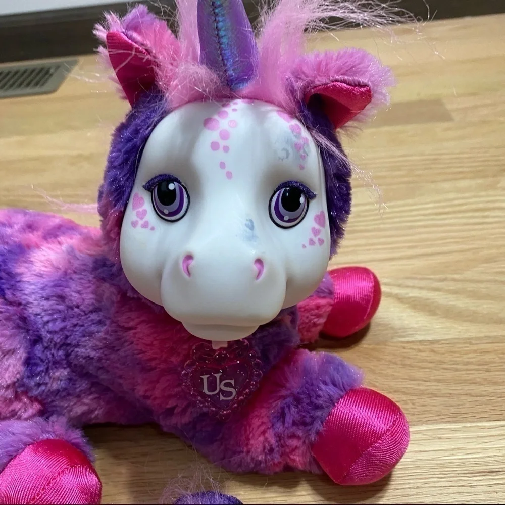Unicorn Surprise W/ 2 Babies Tie Dye Plush Stuffed Animal Just Play Pink Purple